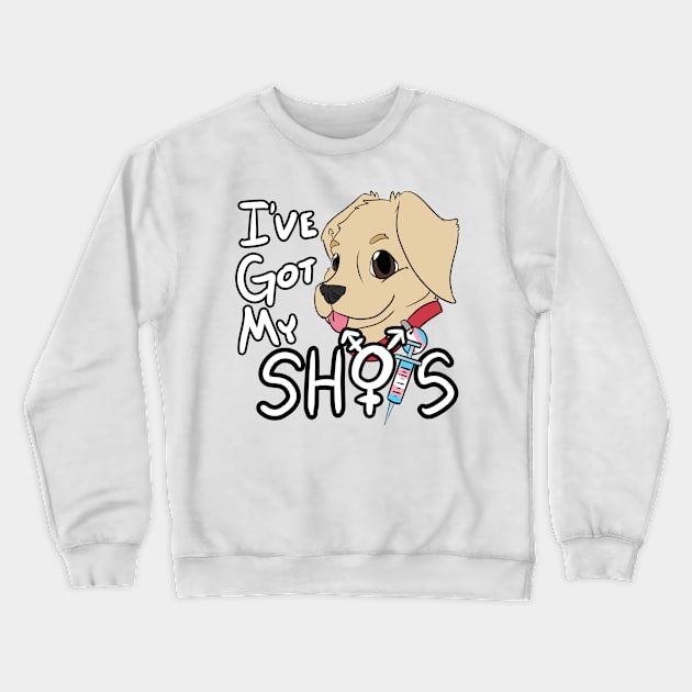 I've Got My Shots (Yellow Lab, HRT) Crewneck Sweatshirt by malafight